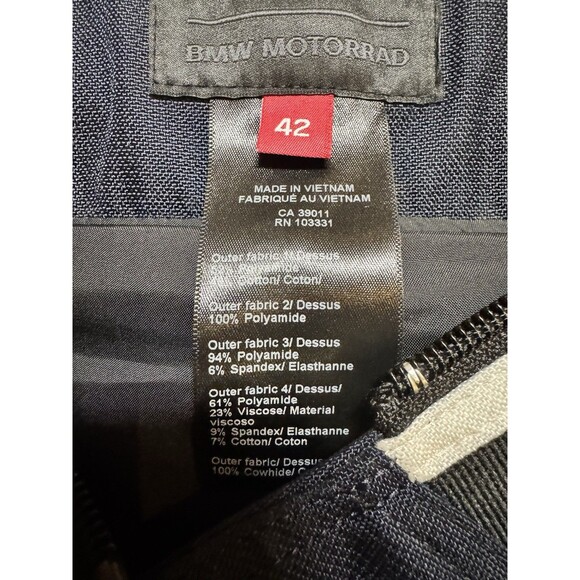 BMW Motorrad GS Rallye GTX Blue Red Padded Motorcycle Riding Armored Pants 42 - Picture 6 of 15